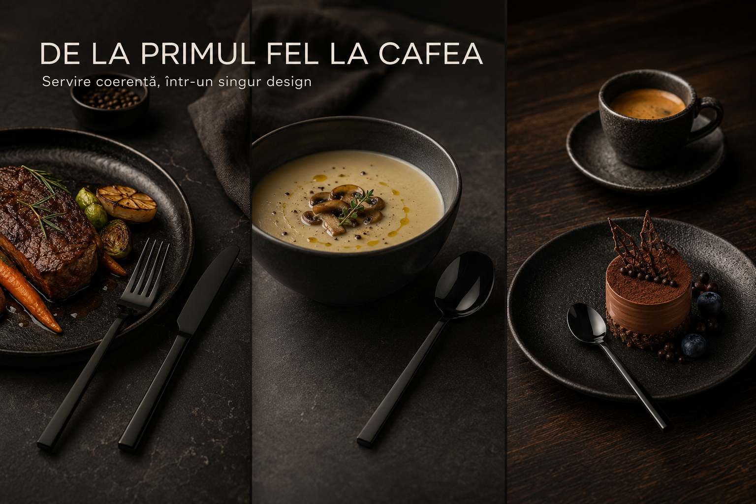 Tacâmuri EMUND utilizare servire restaurant hotel HoReCa