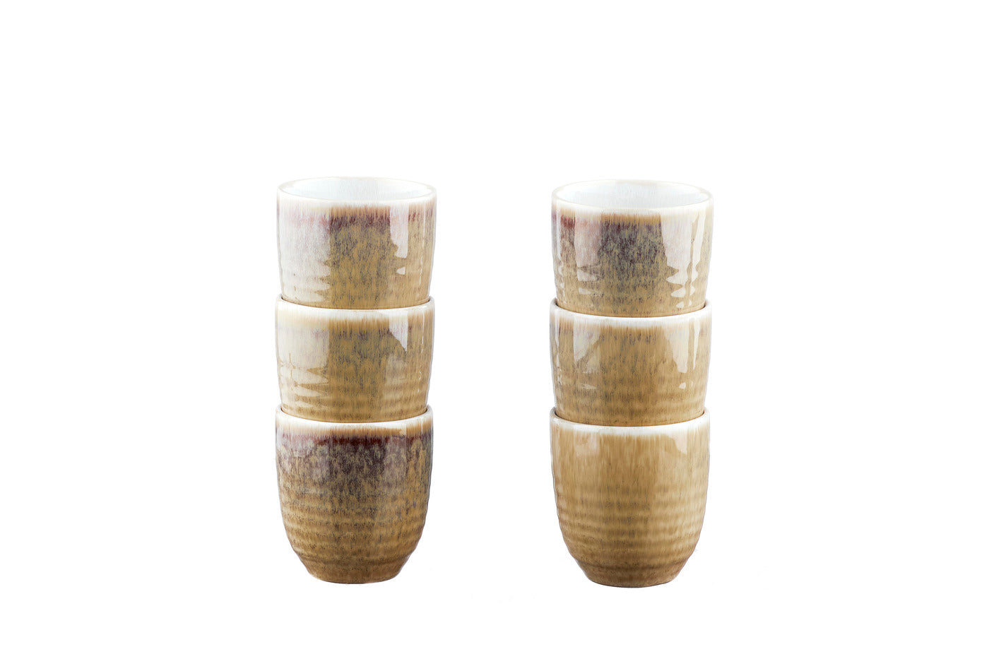 Ceașcă ceramică COSMOS Cream 150ml set 6 piese - vedere laterală