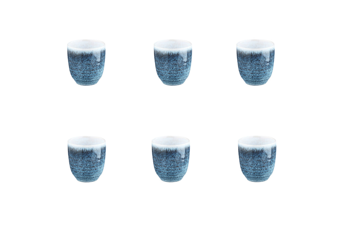 Ceașcă COSMOS Azure 150ml gresie ceramică - prezentare completă set