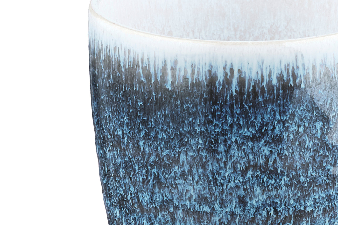 Ceașcă COSMOS albastru Azure 150ml - detaliu glazură ceramică