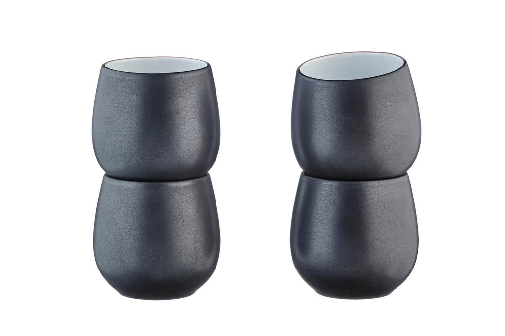 Cană ceramică GOURMET Onyx 400ml set 4 piese - detaliu finisaj