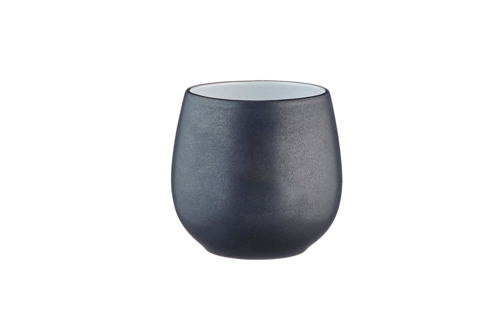 Cană fără toartă GOURMET gresie ceramică Onyx alb negru 400ml HoReCa - Servirea Mesei