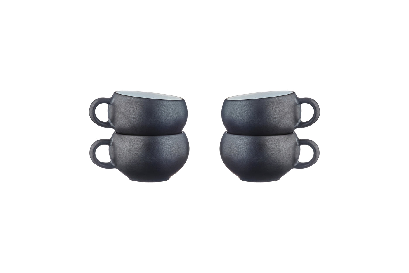 Ceașcă espresso ceramică GOURMET Onyx 120ml set 4 piese - detaliu