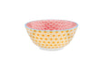 Bol PATTERN porțelan model geometric galben valuri roșii Ø15cm HoReCa - Servirea Mesei