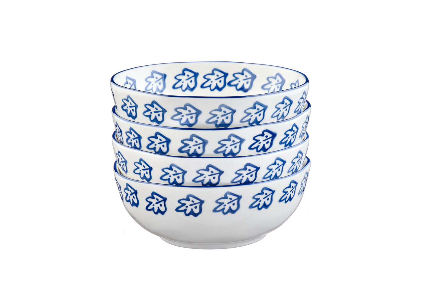 Bol mare NAPOLI Citrus porțelan Ø17cm set 4 piese - vedere laterală