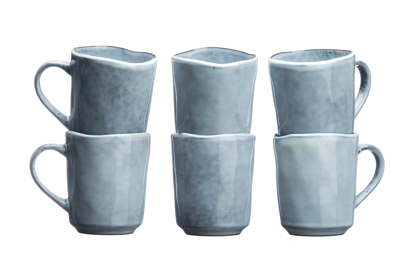Cană ceramică CLOUD Storm Grey 400ml set 6 piese - detaliu toartă