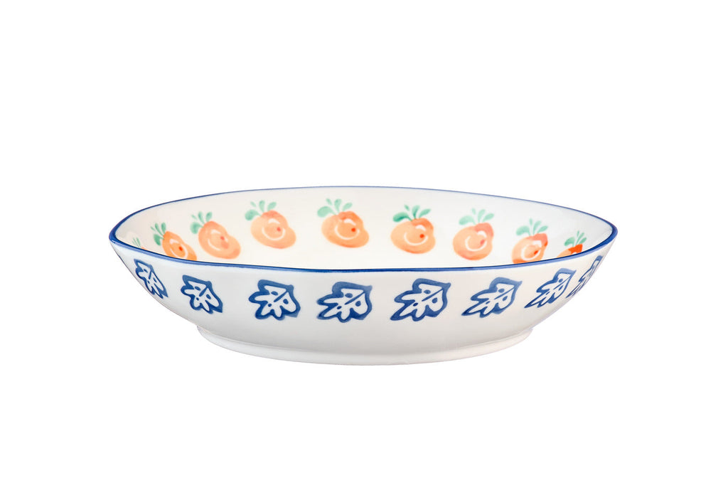 Farfurie adâncă NAPOLI Citrus porțelan pictat manual multicolor Ø21cm HoReCa - Servirea Mesei