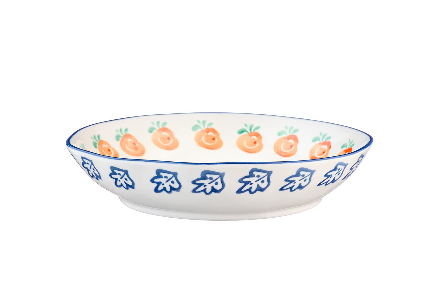 Farfurie adâncă NAPOLI Citrus porțelan pictat manual multicolor Ø21cm HoReCa - Servirea Mesei