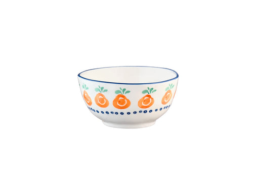 Bol mic NAPOLI Citrus porțelan pictat manual multicolor Ø12cm HoReCa - Servirea Mesei