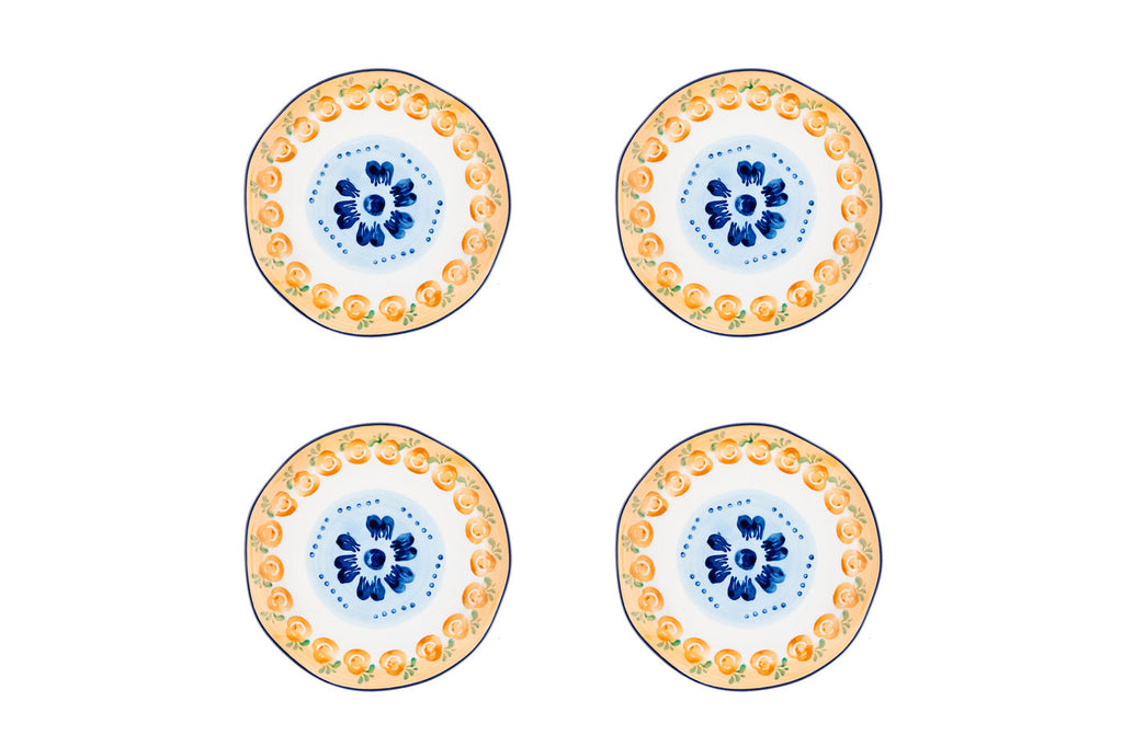 Farfurie desert NAPOLI Citrus porțelan multicolor Ø20cm - prezentare completă