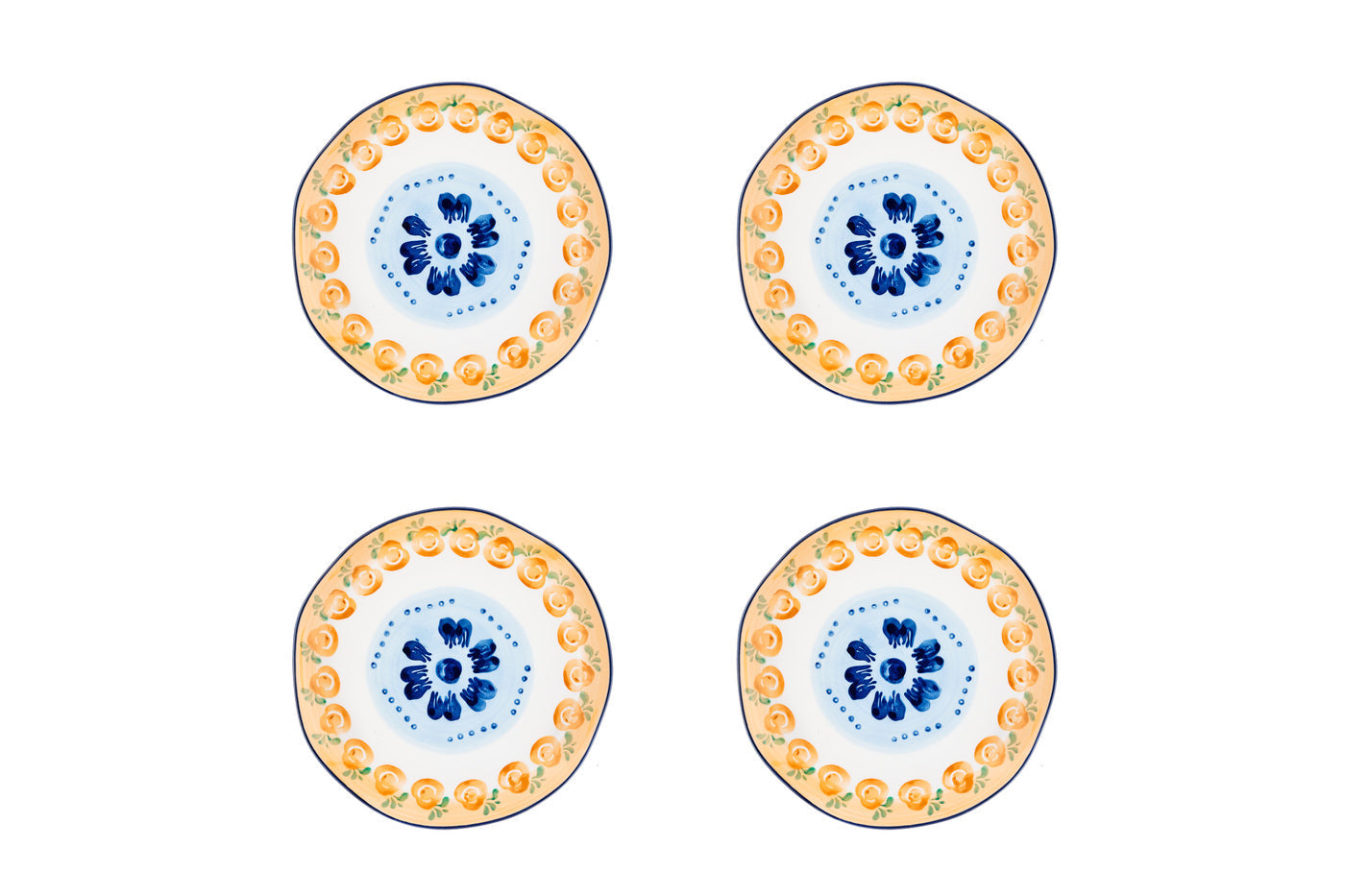 Farfurie desert NAPOLI Citrus porțelan multicolor Ø20cm - prezentare completă