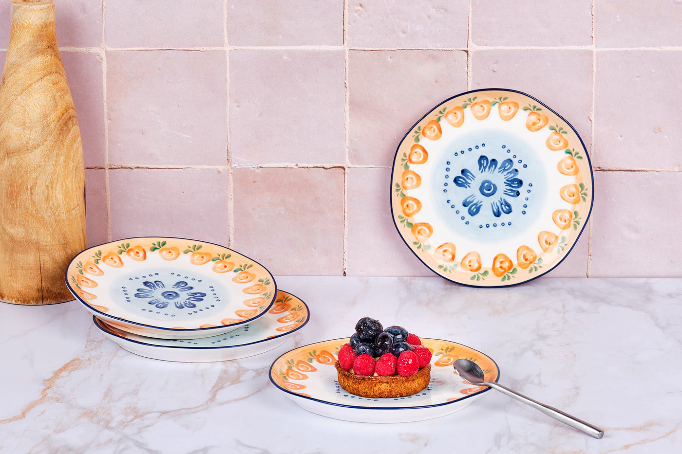 Farfurie desert NAPOLI Citrus Ø20cm - vedere de sus interior