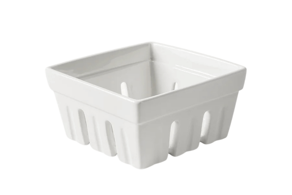 Coș pentru pâine ceramică albă pătrat HoReCa - Servirea Mesei