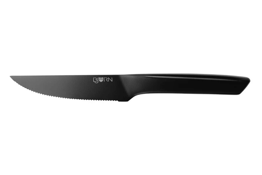 Cuțite pentru steak JENSEN oțel inoxidabil satinat negru mat lamă 13cm HoReCa - Servirea Mesei