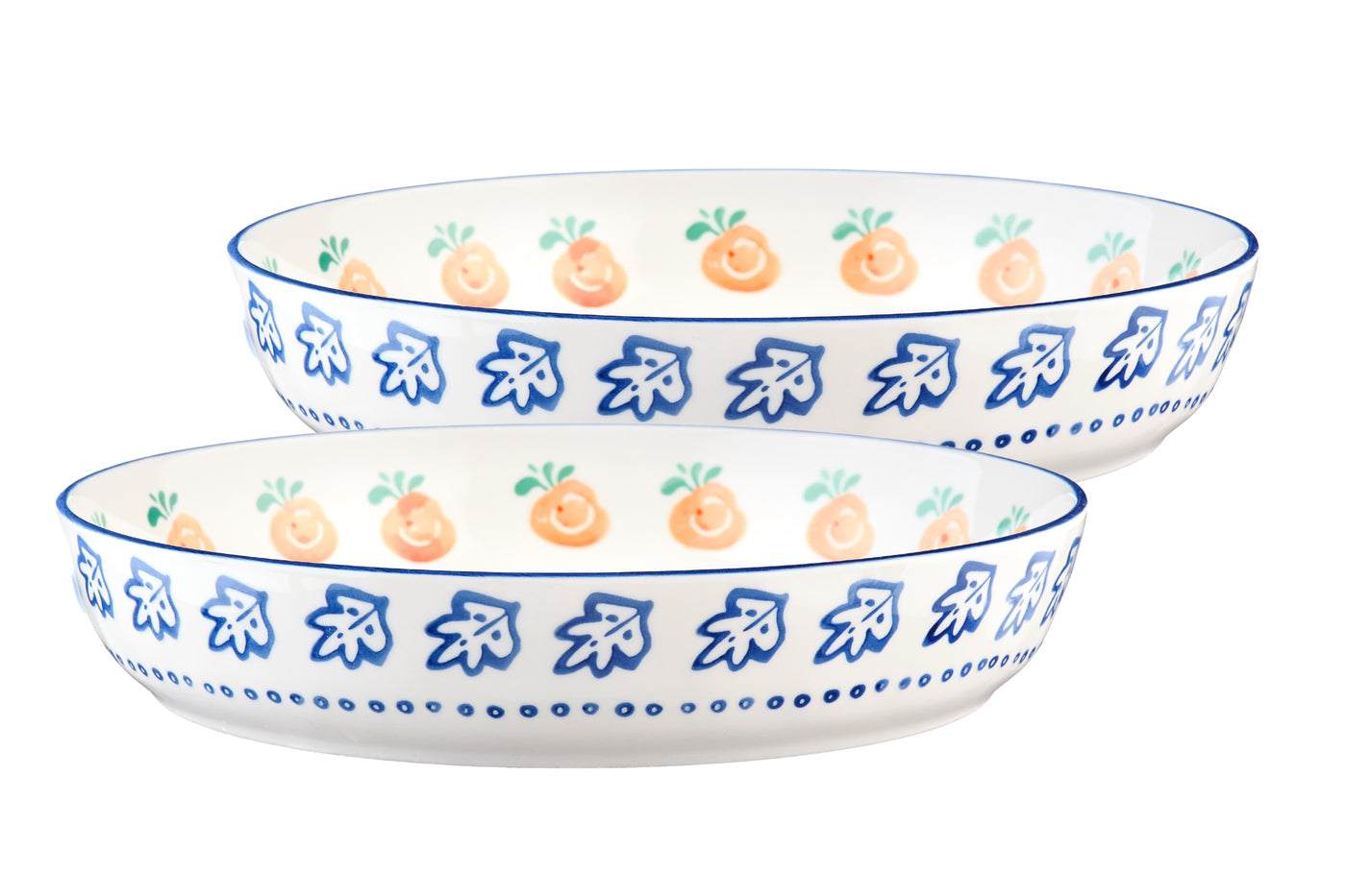 Bol fructieră NAPOLI Citrus porțelan multicolor Ø25cm - prezentare completă