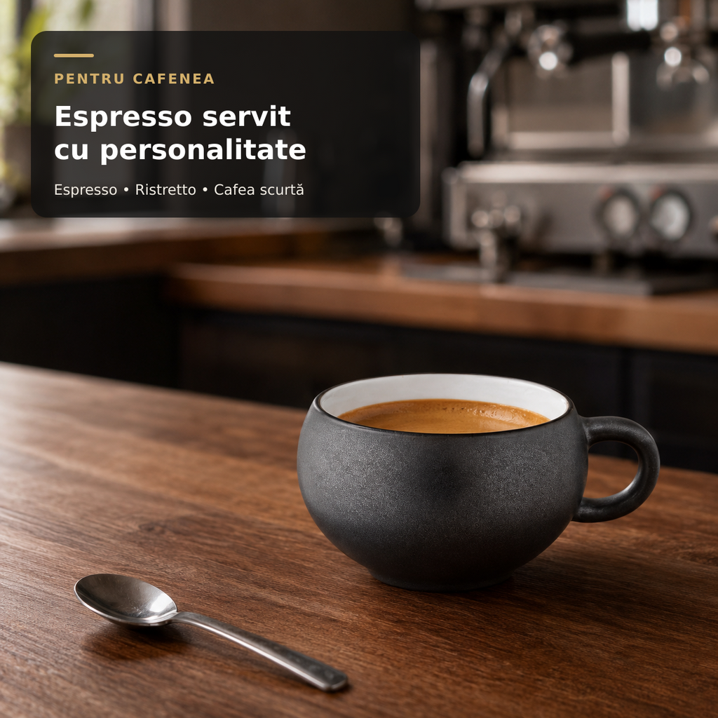 Ceașcă GOURMET Onyx 120ml espresso cafenea HoReCa