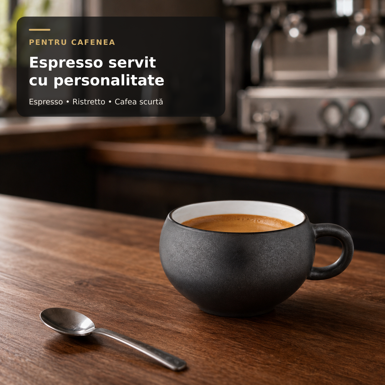 Ceașcă GOURMET Onyx 120ml espresso cafenea HoReCa