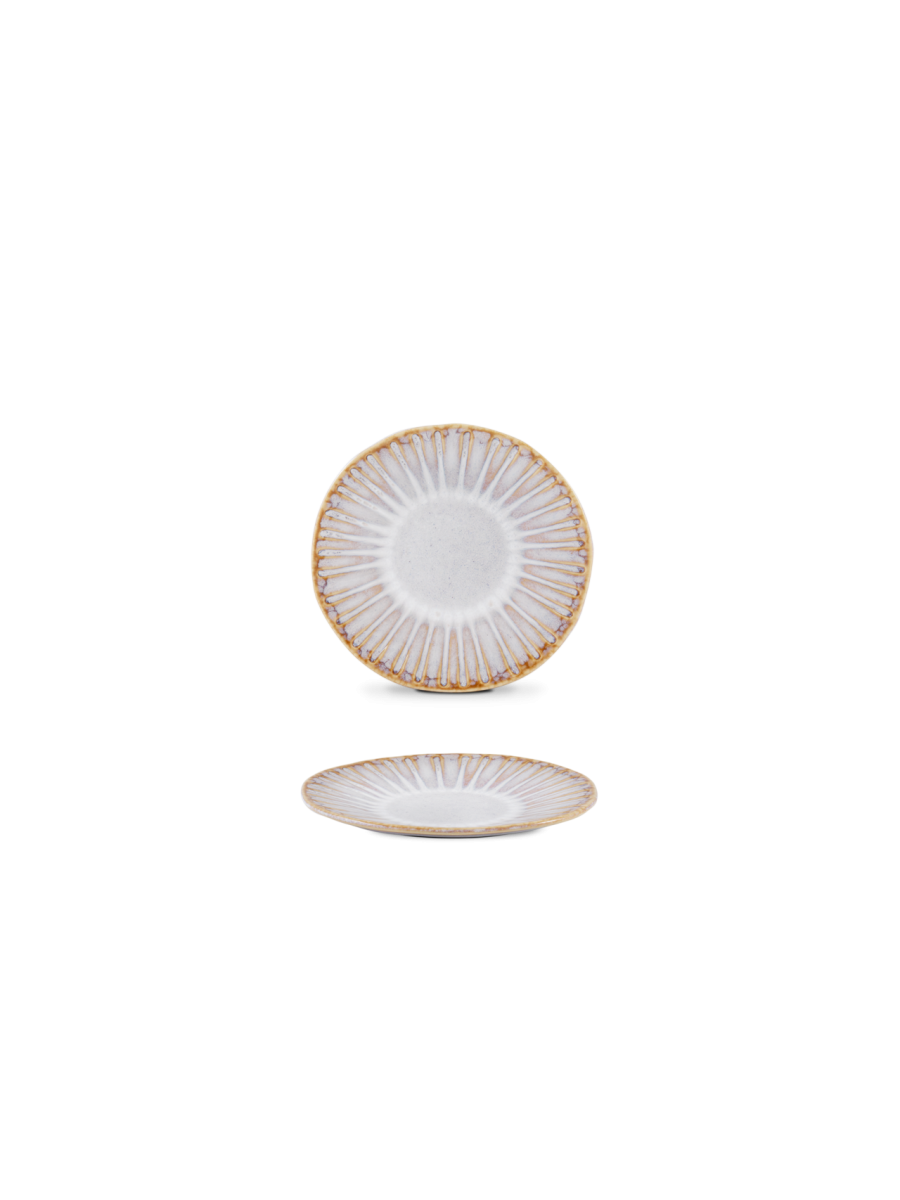 Farfurie pâine VIEIRA, crem, Ø16 cm