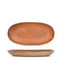 Platou oval servire mediu FLOWER SEEDS, portocaliu, 34 × 16 cm