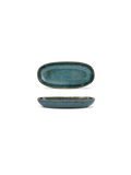 Platou oval servire mini AMAZÔNIA, verde, 15,5 × 7 cm