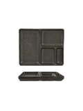 Farfurie Bento JAPANESE CUISINE, negru, 26,5 × 21 cm
