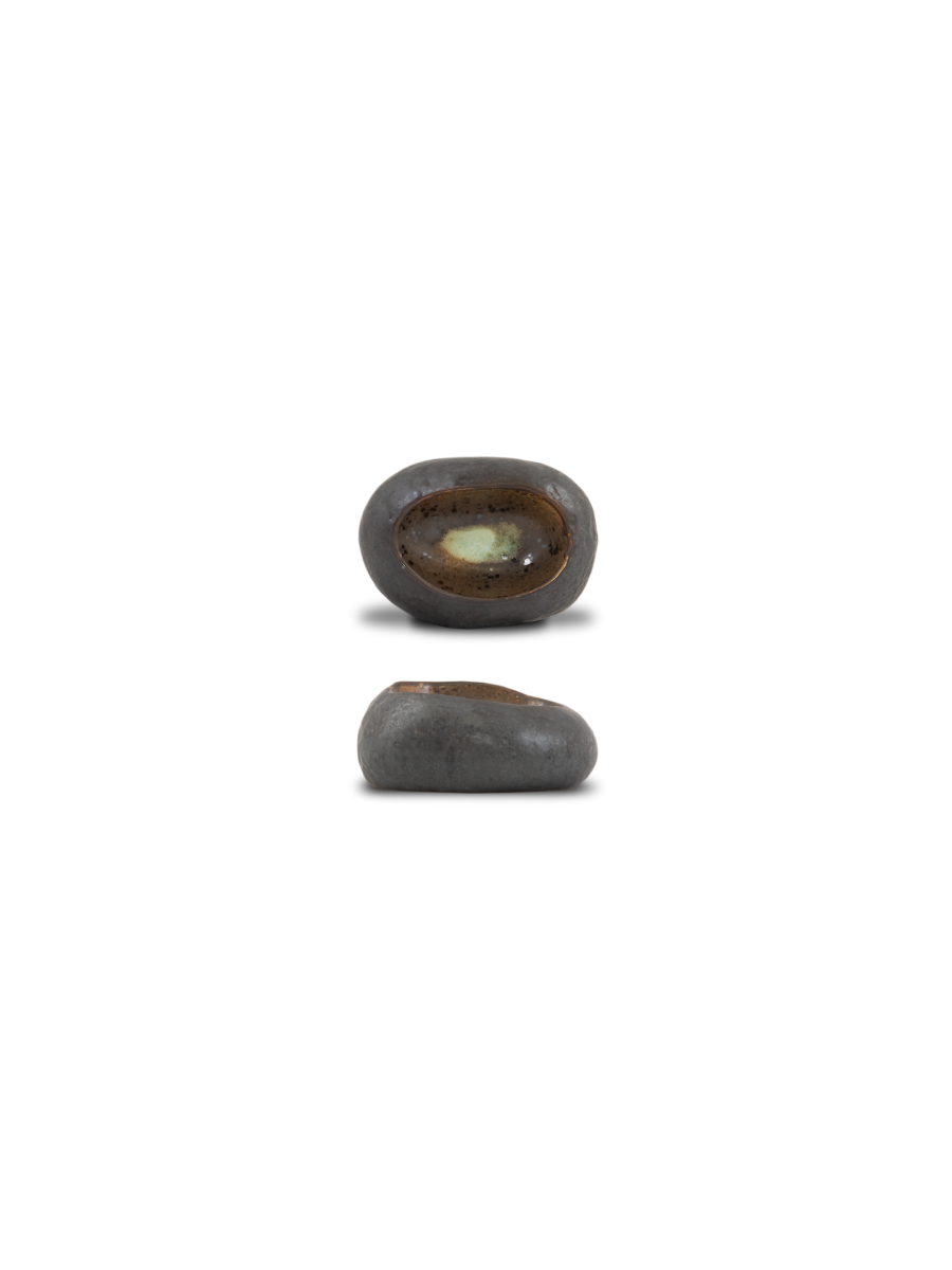 Farfurie degustare SEIXO, negru, Ø13 cm