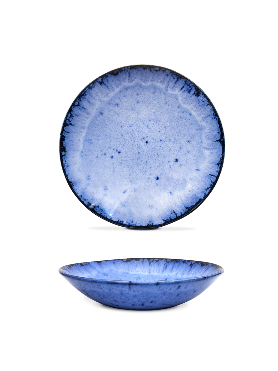 Farfurie adâncă paste AMAZÔNIA, albastru, Ø23 cm