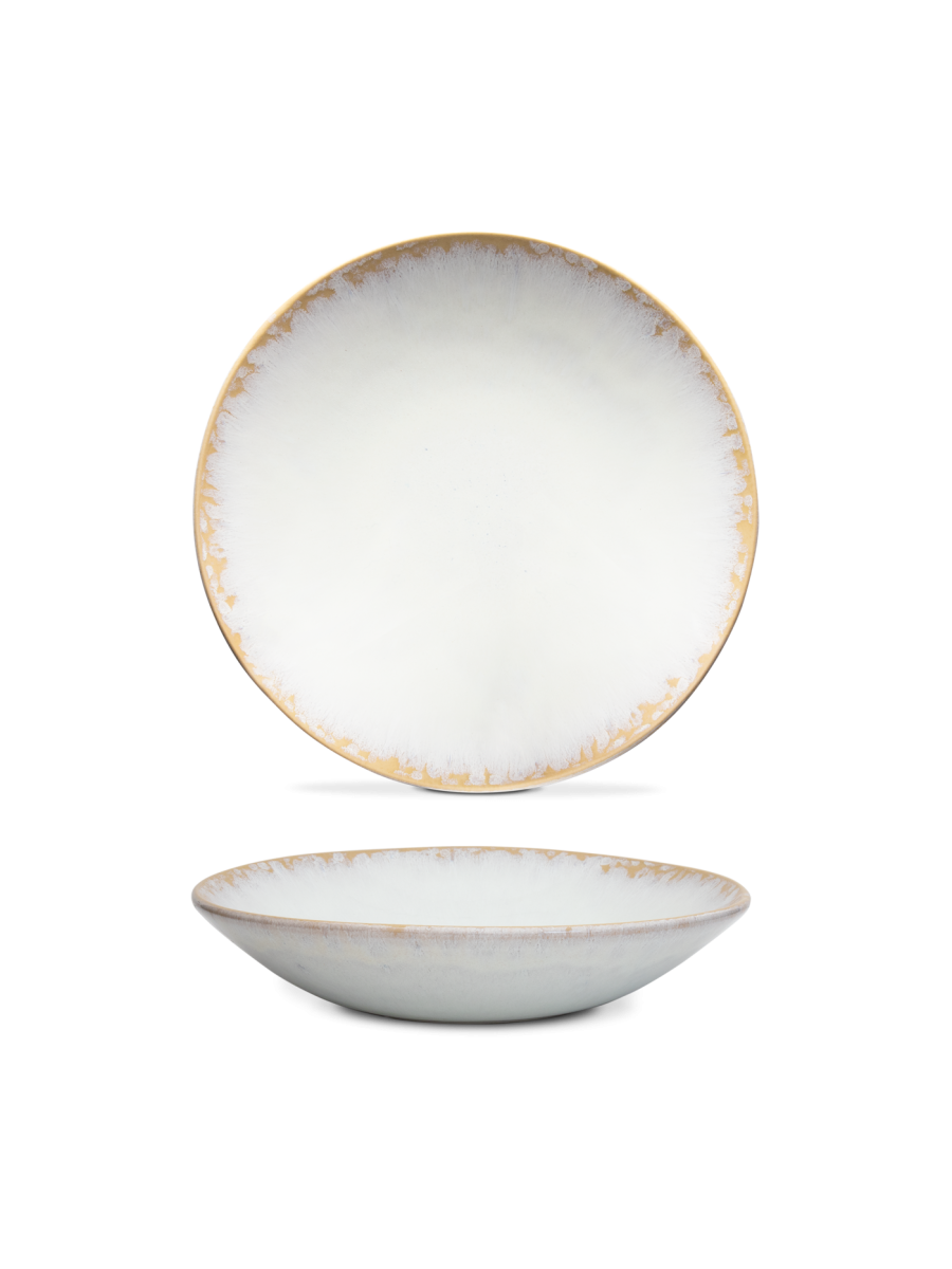 Farfurie adâncă paste AMAZÔNIA, alb, Ø23 cm