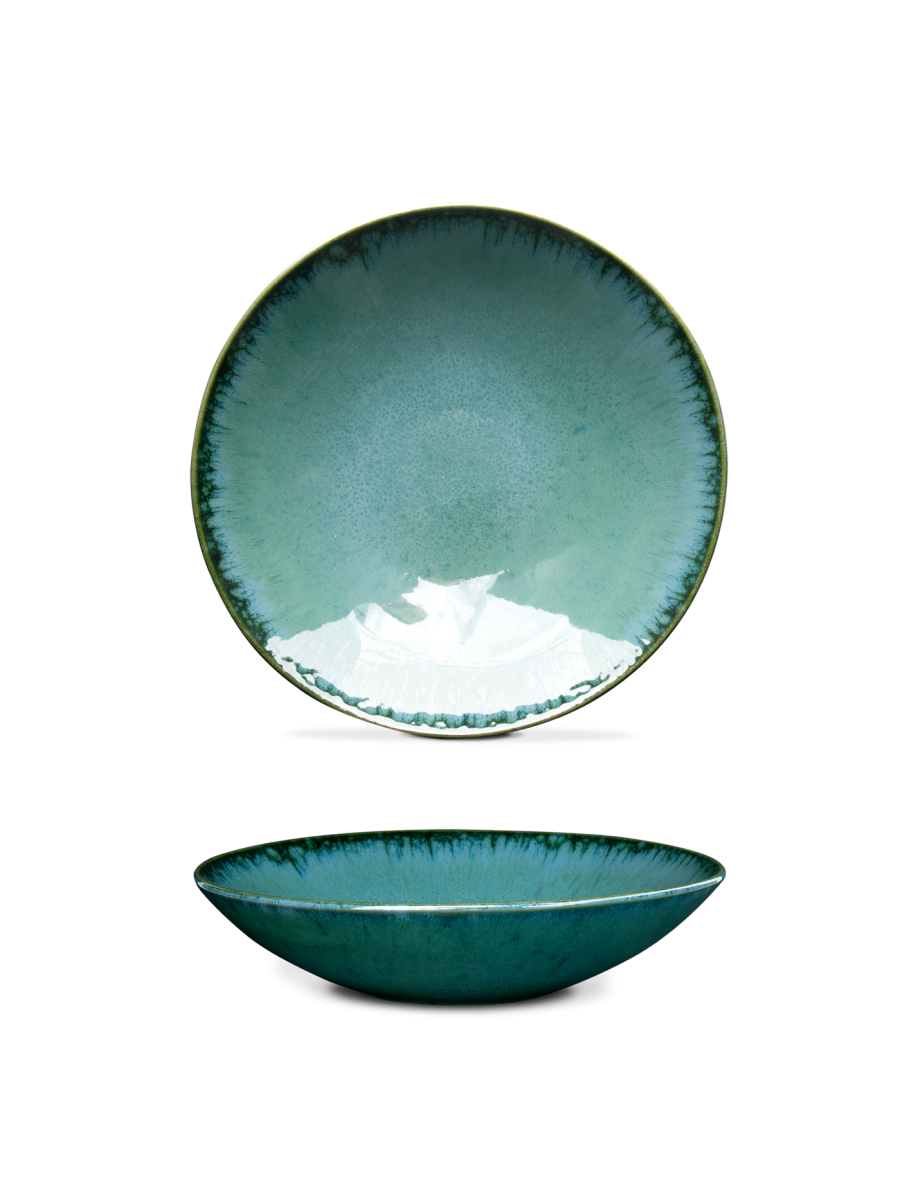 Farfurie adâncă paste AMAZÔNIA, verde, Ø23 cm