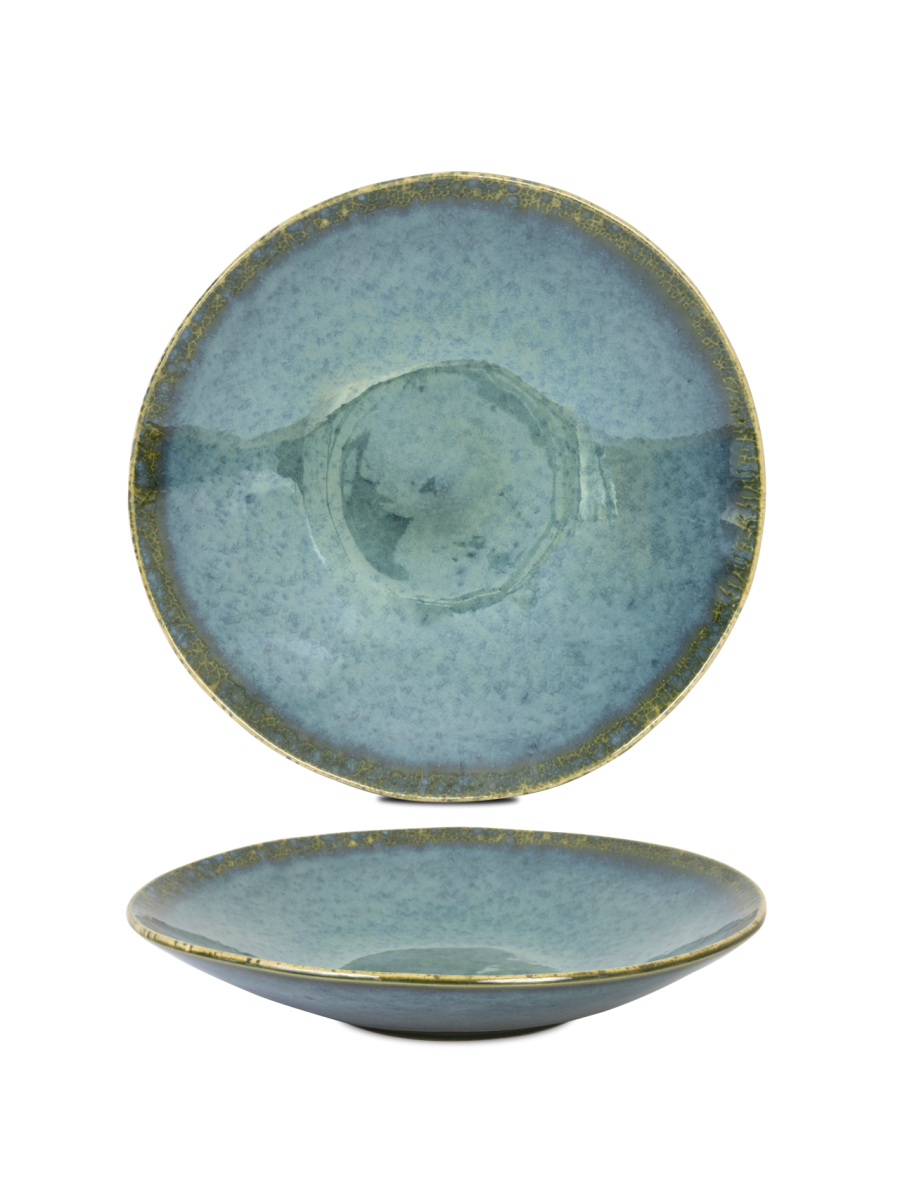 Farfurie adâncă paste mare AMAZÔNIA, verde, Ø30 cm