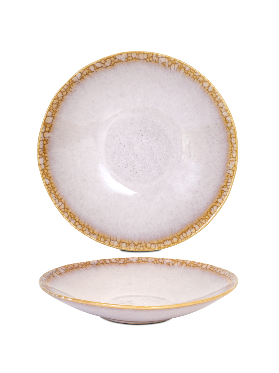 Farfurie adâncă paste mare AMAZÔNIA, crem, Ø30 cm