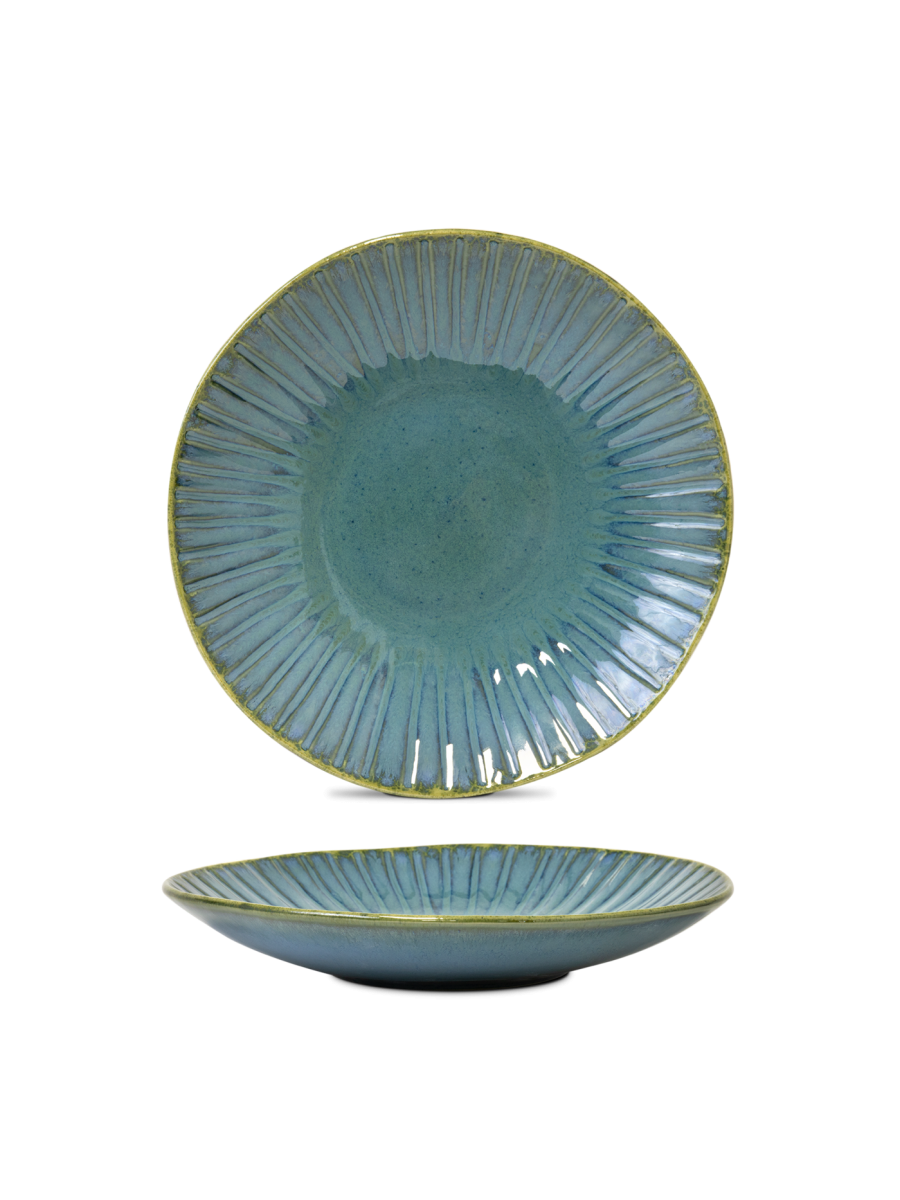 Farfurie adâncă paste VIEIRA, verde, Ø27,5 cm
